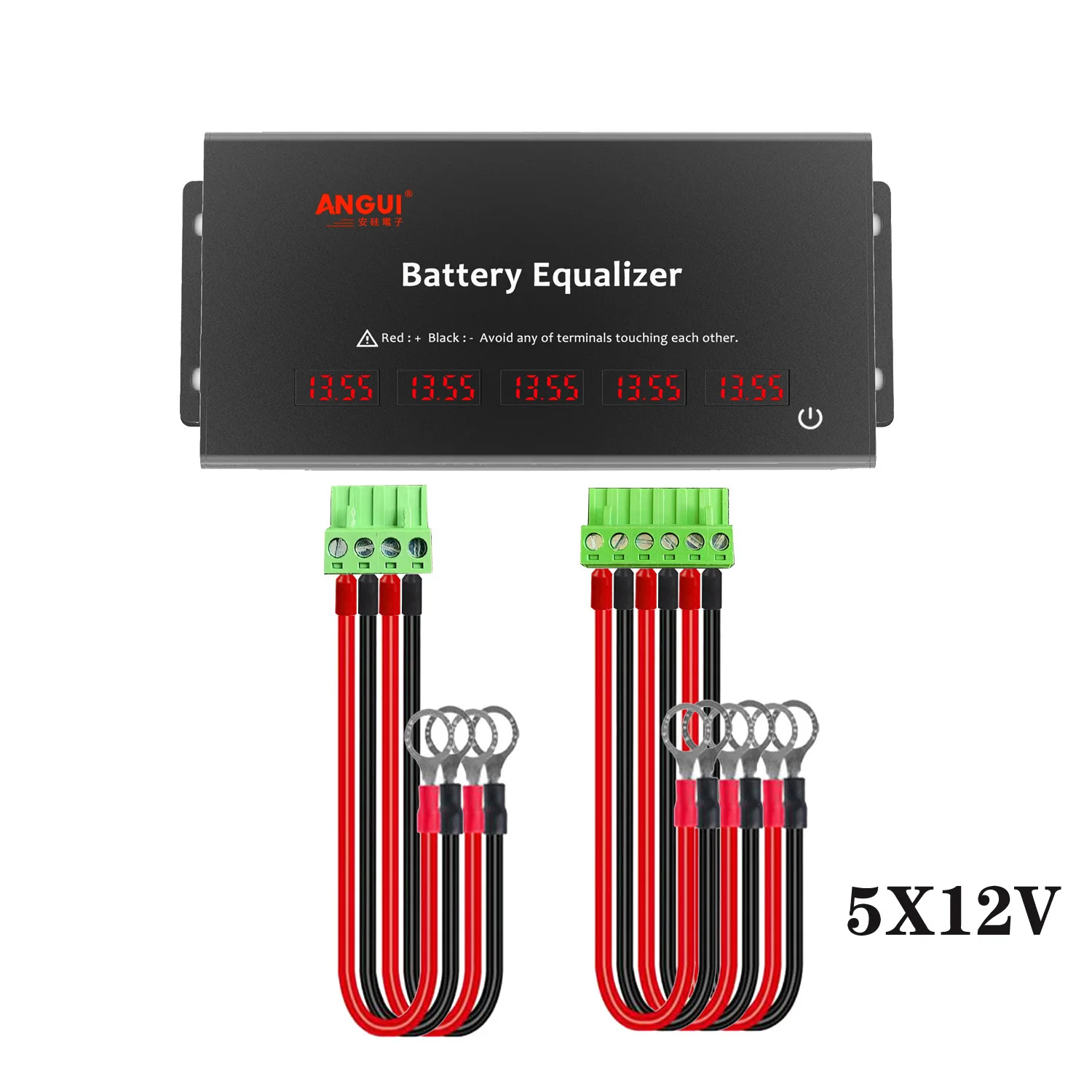ANGUI Batterij Equalizer KBM102S Batterijen 24V 36V 48V 60V LTO NCM LFP Spanningsbalancer Lader Ontladingsregelaar Actief