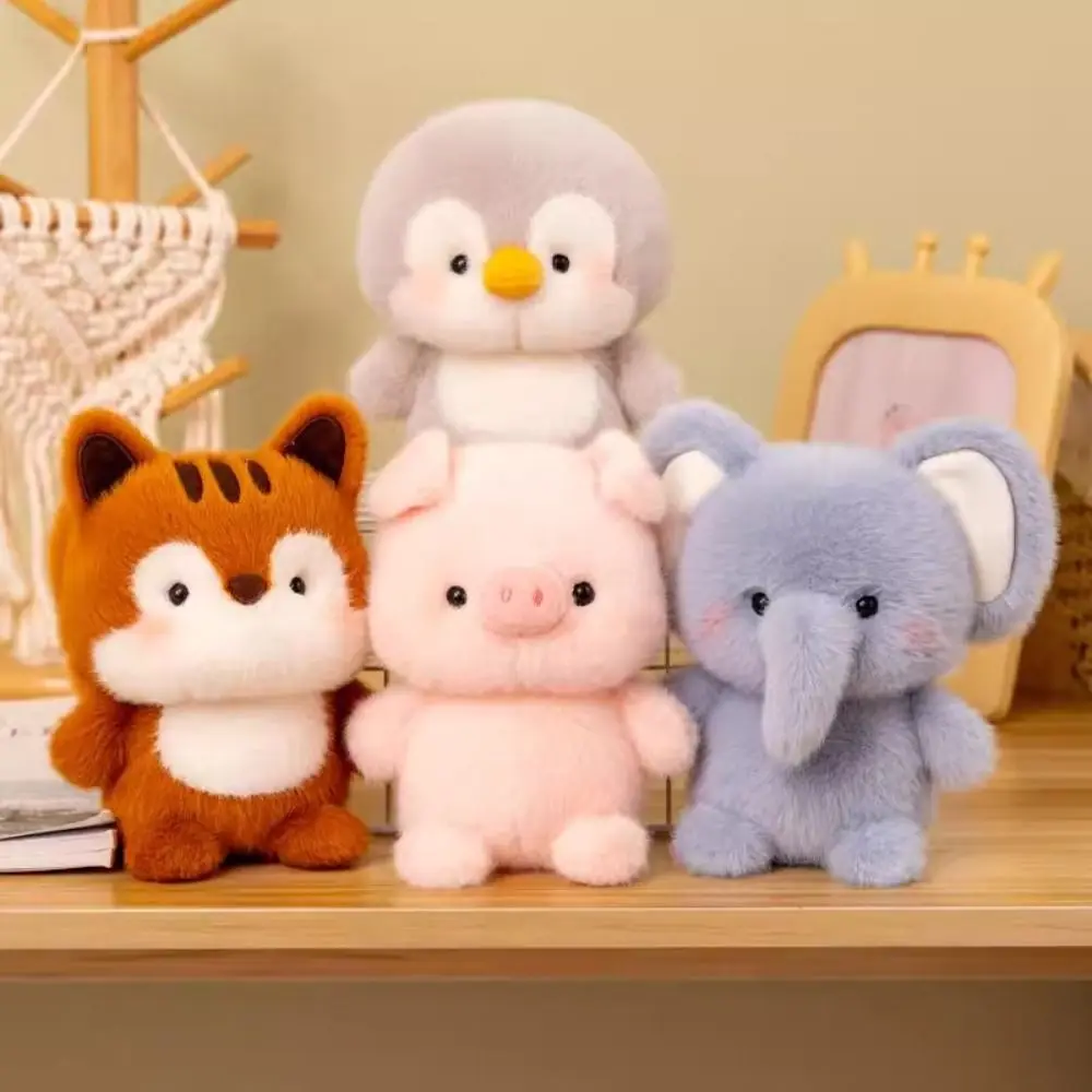 

White Rabbit Little Bear Plush Toy Pet Cartoon Elephant Plush Doll Cute Soft Animal Squirrel Doll Boys Girls