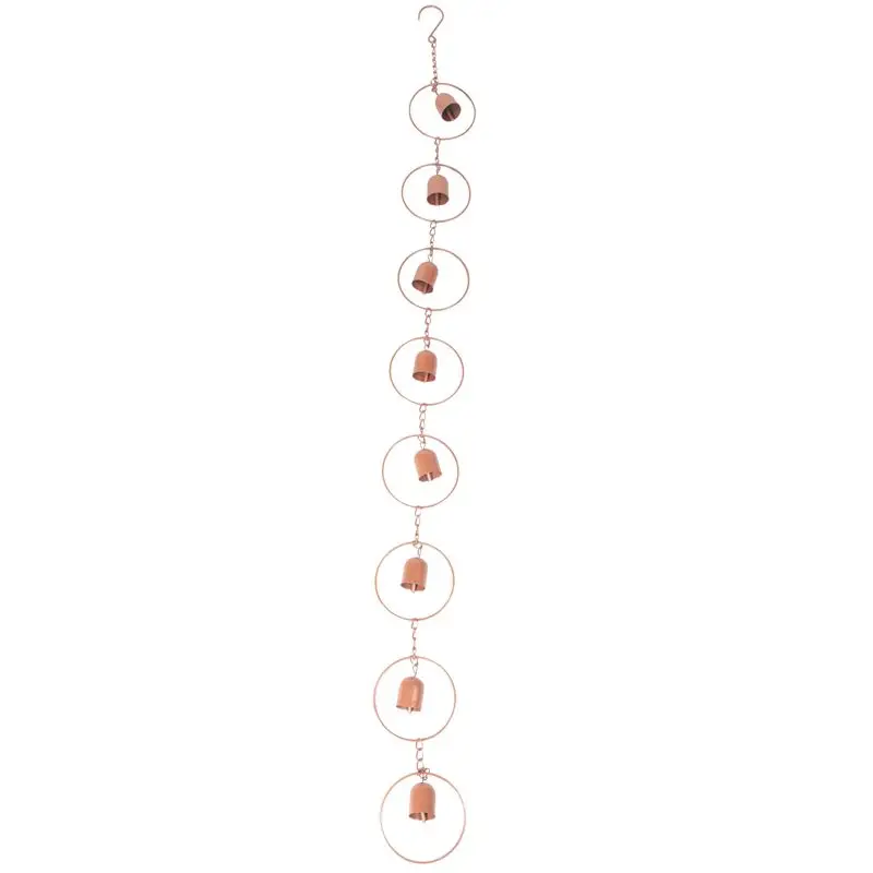 MLGB-Steel Leaf Rain Chain, Garden Gift For Mom, Gutters, Rain Catcher For Downspout With Adapter, Thick Flower Cups