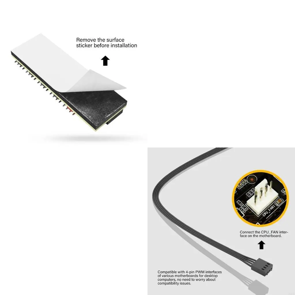 

High Efficiency 4Pin Splitter HUBFor Computer Case Fan Supporting Multiple 4Pin Fan High Durability N0HC