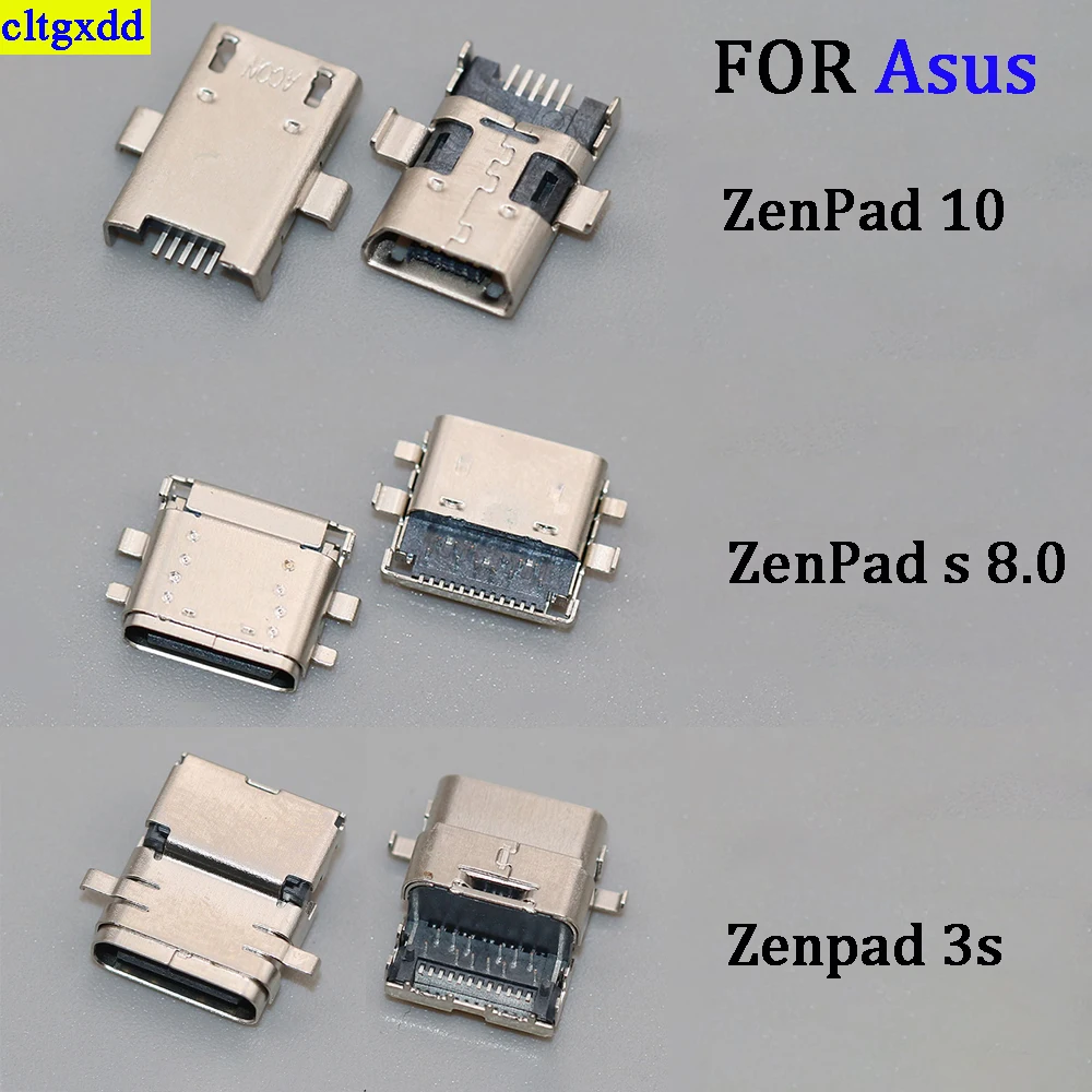 Cltgxdd 1 buah untuk Asus ZenPad 3S 10 Z500M P027 ZenPad 8.0 Z580 Z580CA P01MA ZenPad 10 ME103K soket antarmuka pengisian USB