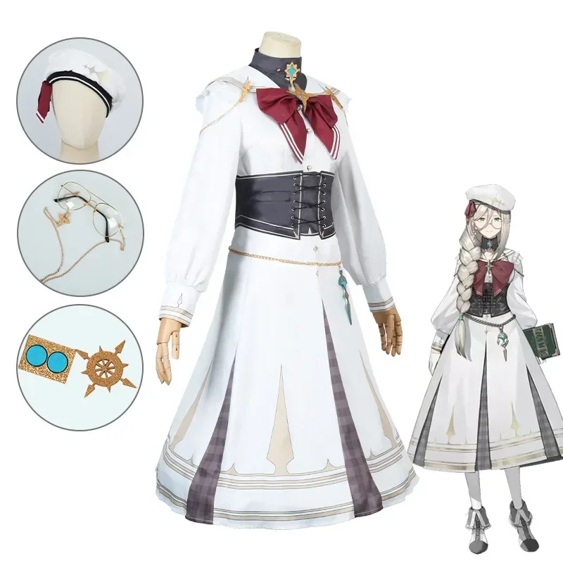 بدلة أنيمي Aia Amare Vtuber Nijisanji ILUNA زي جميل زي تنكري لحفلة الهالوين زي لعب الأدوار MN3