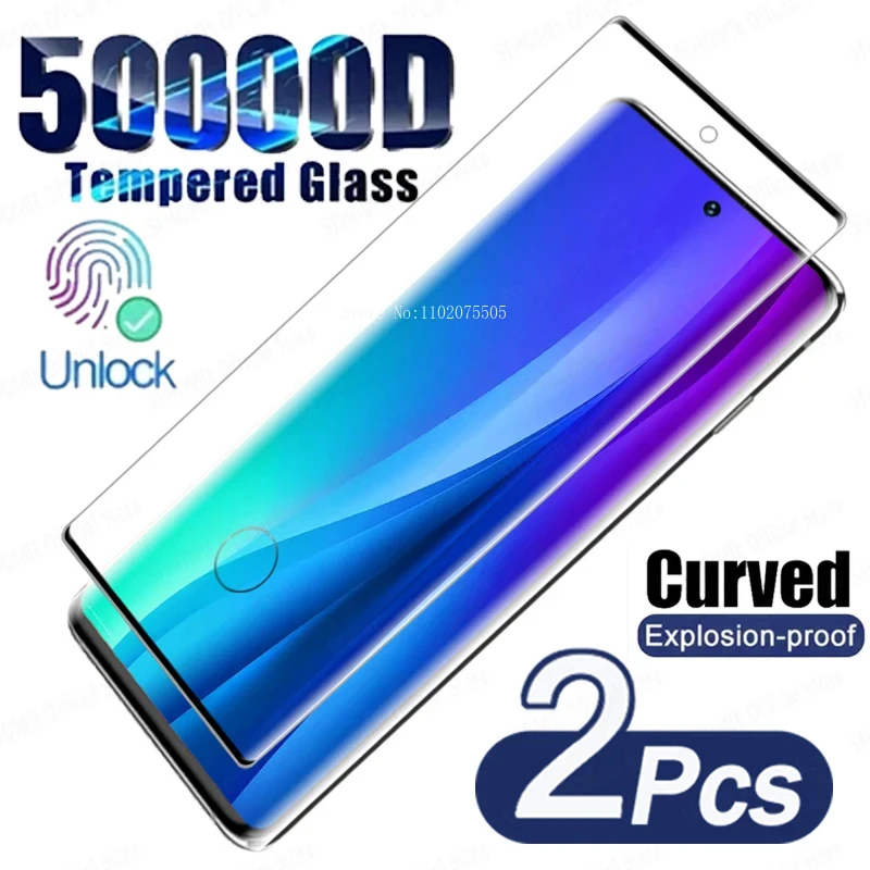 2Pcs Full coverage protector For Samsung Galaxy S23 S24 S20 S21 S22 Plus Ultra FE Tempered Glass Note 10 9 20 Plus S8  S10 S9