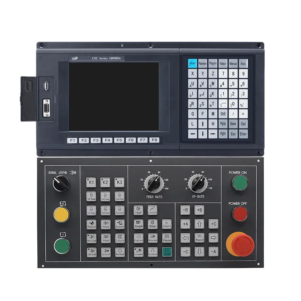 China USB 2 axis cnc lathe controller with operational penal for lathe & turning machine axis cnc controller