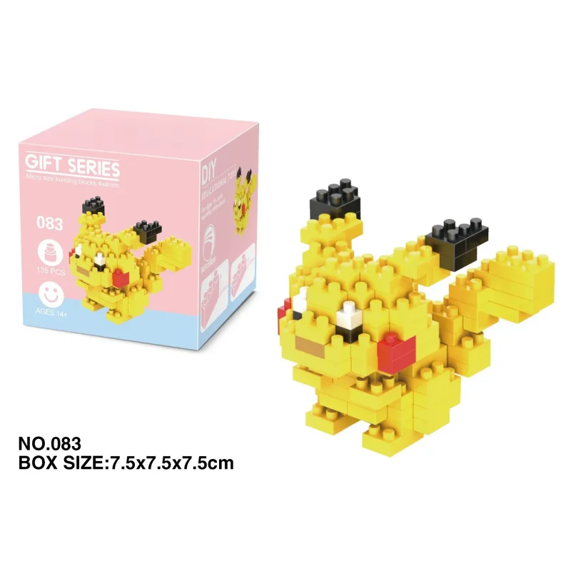 Pokemon Small Blocks Nanoblock Charizard Kyogre Groudon Rayquaza Model Education Graphics Toys for Kids Birthday Gift Toys