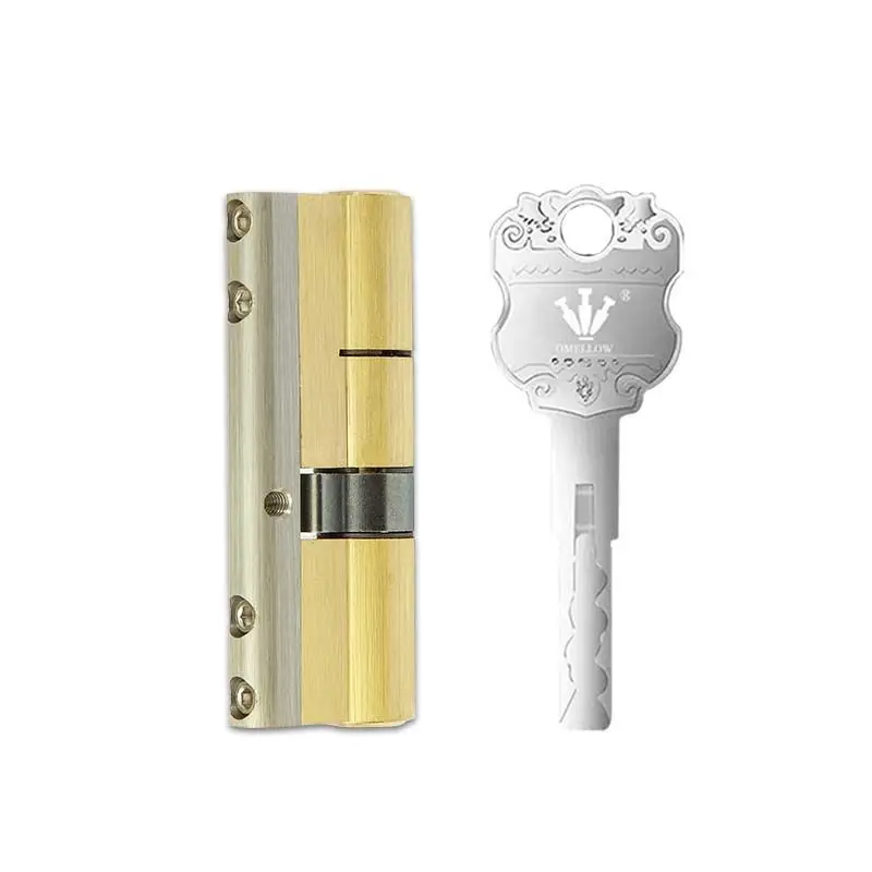 

Anti-theft door super C blade lock core C grade all copper lock courtyard door villa door copper household universal lock core