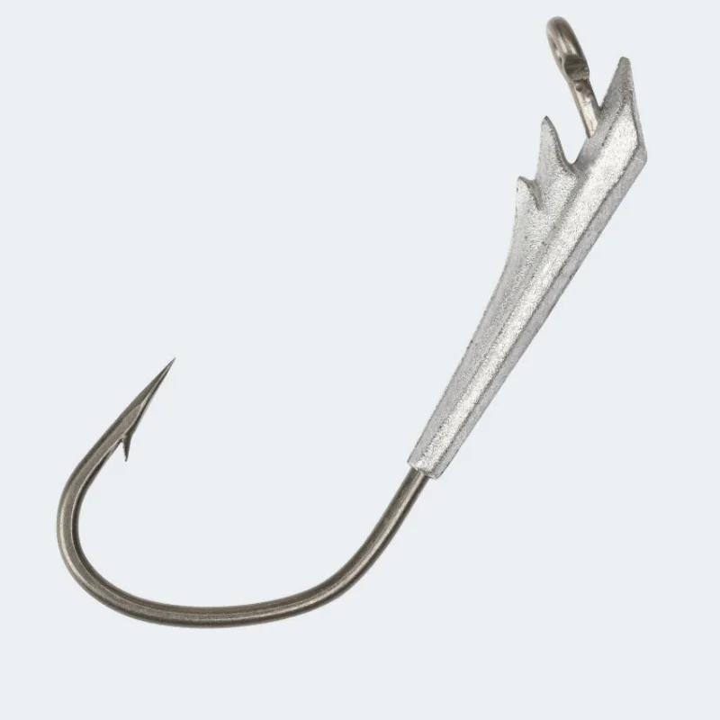 Angelhaken mit Bleigewicht, 4 x verstärkter Hakenstange, Wurm-Jig-Kopfhaken, Texas Rig Spiral Sinking Lure, Lot 10 Stück, Ausverkauf – Detail 7