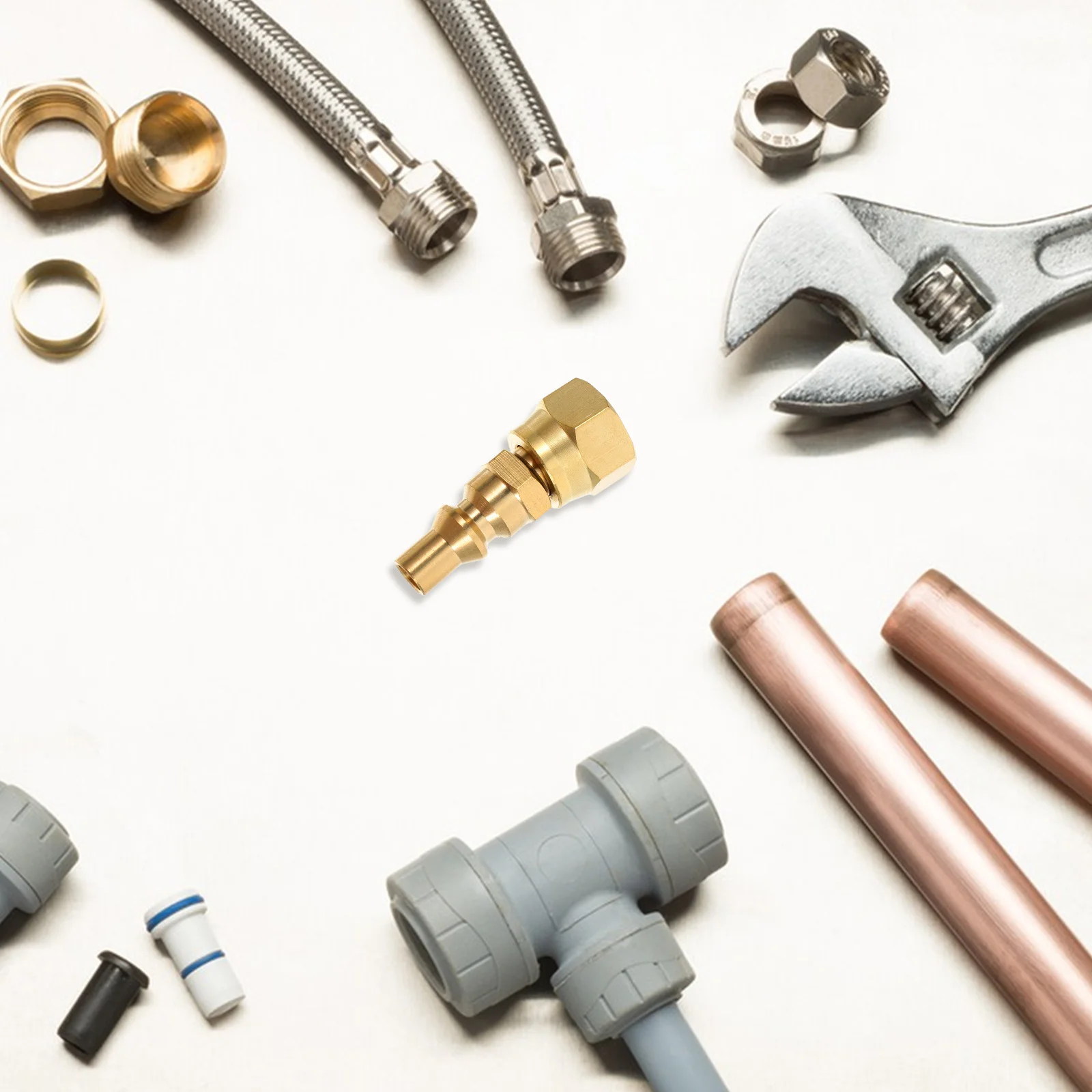 

Fireplace Fitting Adapter Brass Fittings for Propane Flare Connections Gas Connector