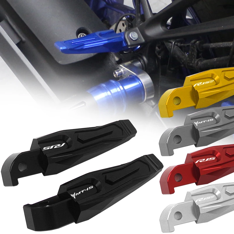 Motorcycle Accessories Rear Foot Pegs Rests Passenger Footrests CNC Compatible With for YAMAHA R15 MT15 R15M