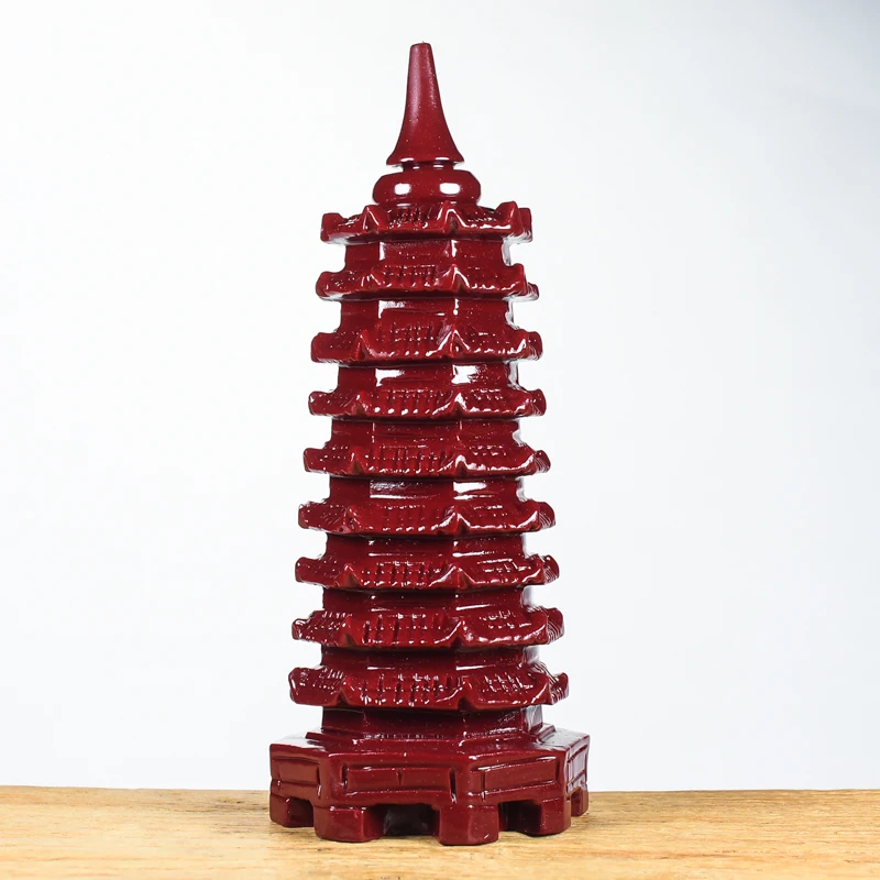 

Cinnabar Wenchang Pagoda, nine-story pagoda, red sand, thirteen-story pagoda, study handicrafts, town house style