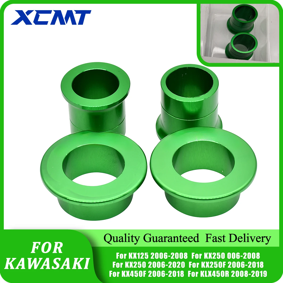 CNC Front Rear Wheel Hub Spacer For Kawasaki KX125 KX250 KX250F KX450F KLX450R KXF 250 450 KX 125 250 250F 450F 2006-2017 2018