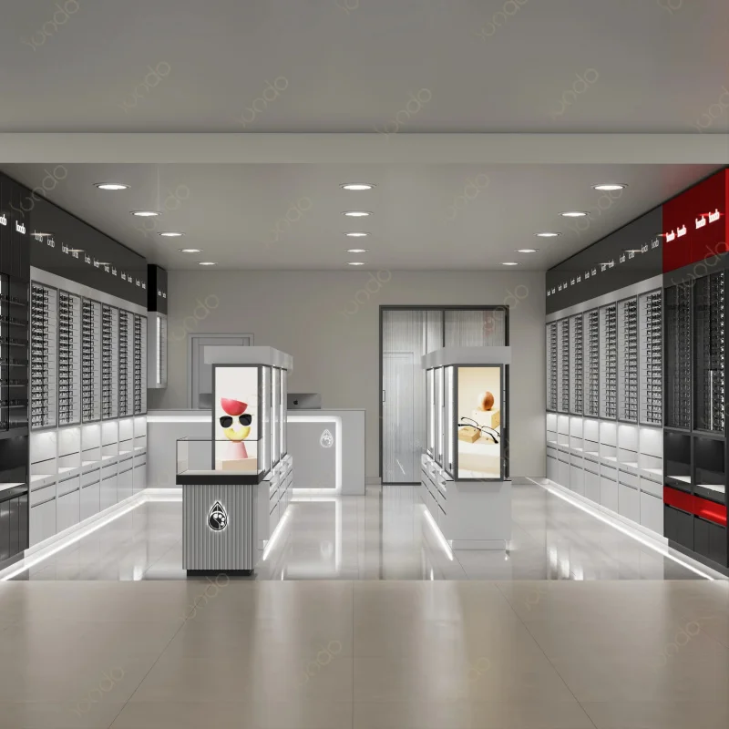 custom.Successful Eyeglass Display Stand Optical Showcase Glasses Sunglasses Display Rack Modern Retail Shop Design