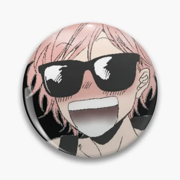 Pin de botón suave de Anime Yuri Ayato Yarichin B Club, insignia de Metal de cuello de dibujos animados, broche de moda, Pin de solapa de ropa divertida