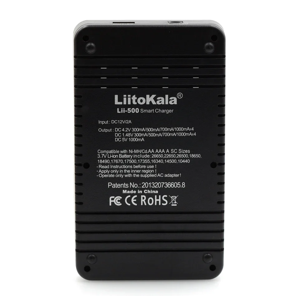 LiitoKala Lii-500 lii600 lii500s PD4 LCD 3.7V li-ion 18650/26650/16340/14500/10440/18500 1.2V ni-mh AA/AAA Battery smart Charger