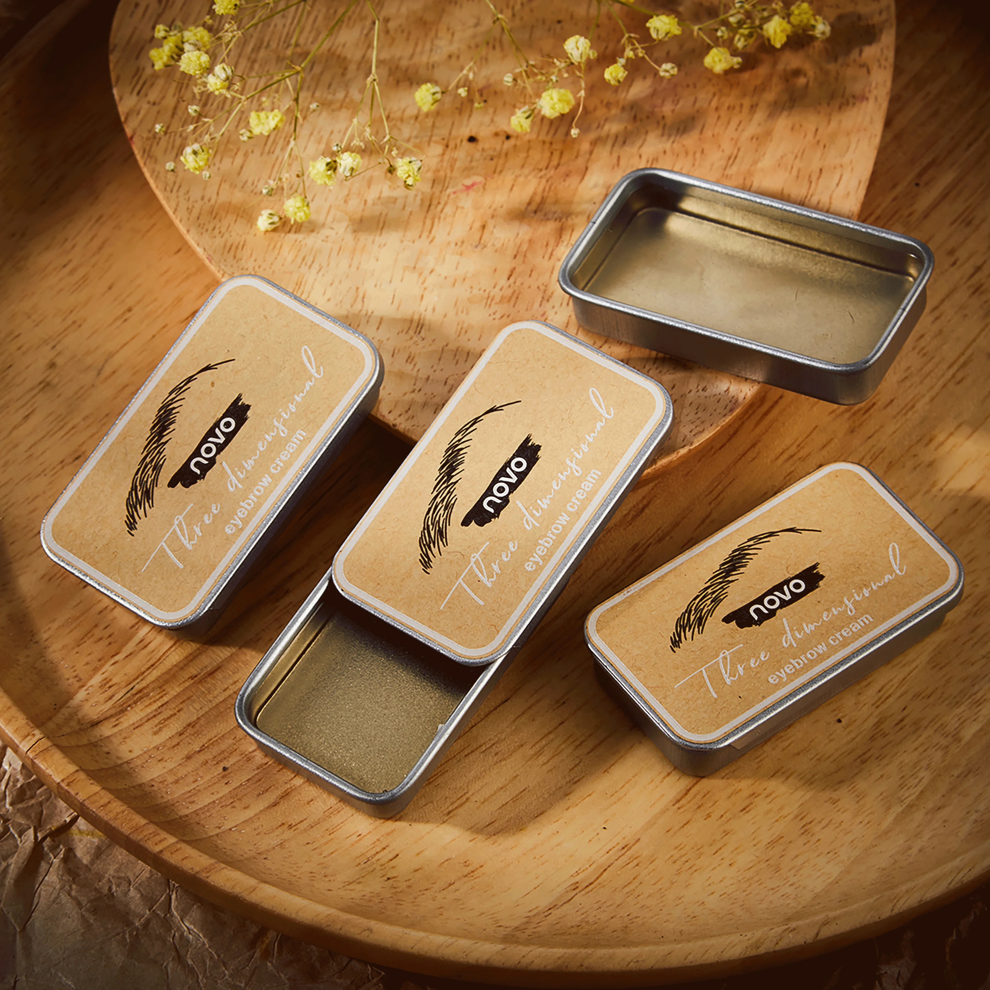 NOVO Wenkbrauwgel, Make-up-specifieke Brow Primer Brow Soap Setting Gel Wax Wenkbrauwtekengereedschap