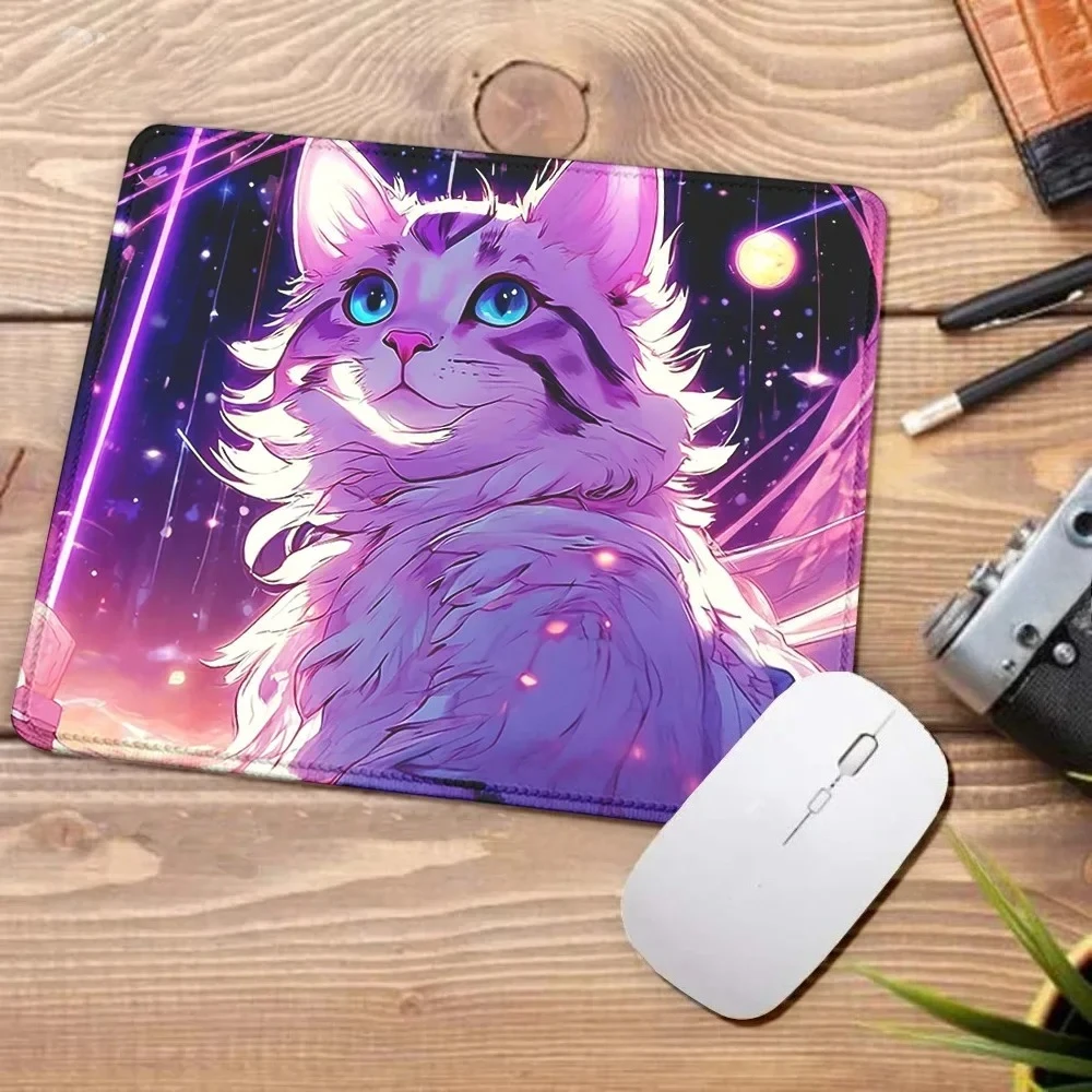 

Kawaii Starry Sky Cat коврик для мыши компьютерный маленький милый коврик настольная клавиатура настольный коврик подушка для ноутбука игровые аксессуары офисные