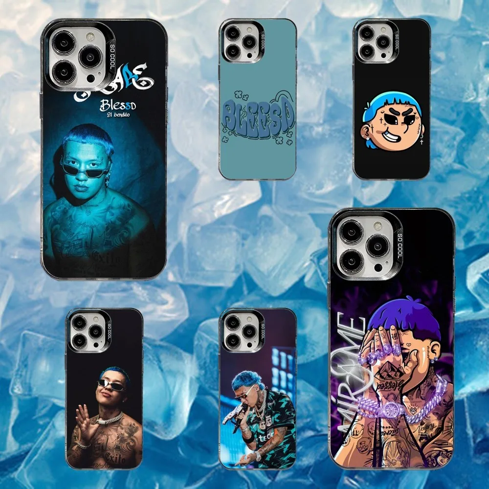 

Blessd Cantante Rapper Phone Case For iPhone 16,15,14,13,12,11,Mini,Pro,SE,MAX White Matte Shockproof Cover