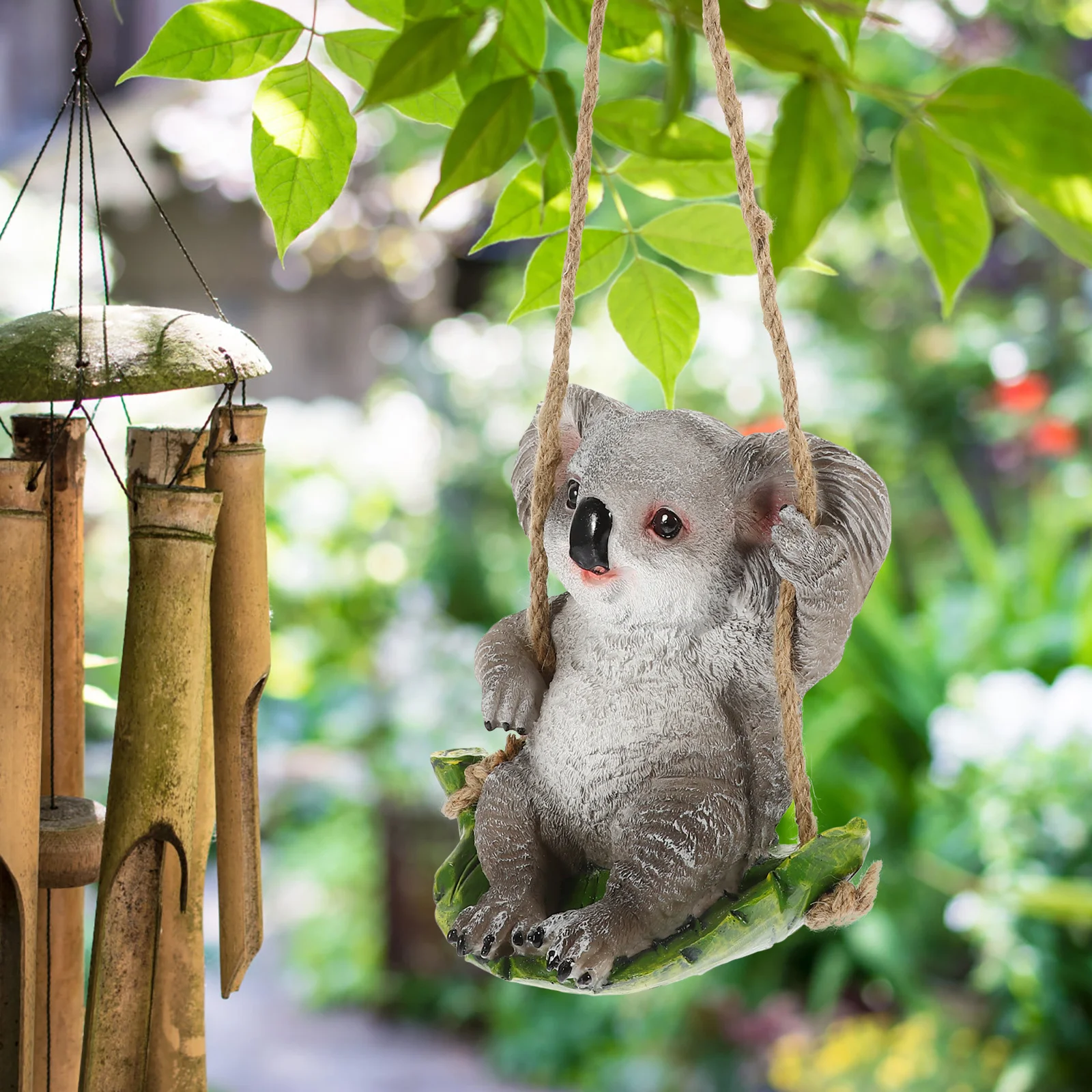 

koala ornament adorable koala figure suspending koala decor resin koala statue courtyard accessory cute koala ornament