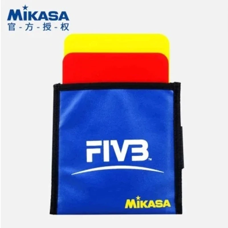 

MIKASA Referee Cards & Coin Set, FIVB Official Warning & Penalty Cards with Toss Coin for Volleyball Training