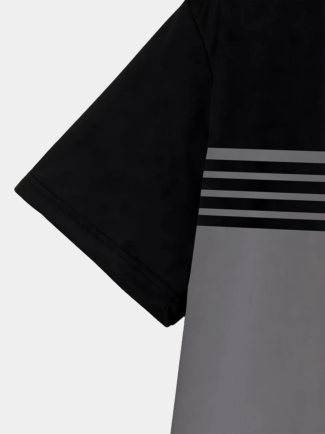 The 2025 summer new men's T-shirt features a casual, fashionable comfortable soft and breathable 3D striped pattern print image 5