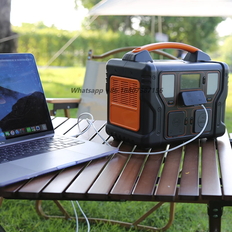 

Outdoor solar panel charging 100 watts maximum AC output 600 watts affordable portable power station with South African UK plug