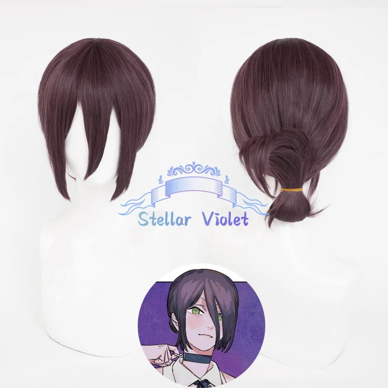 Reze شعر مستعار تأثيري مقاومة للحرارة أنيمي بالمنشار رجل ماكيما تأثيري تأثيري بيروكات صناعية Denji Power Himeno Mitaka Asa شعر مستعار الطرف