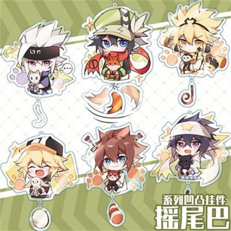 Aotu World Acrylic Keychain King Grey Anmicius Ray Godrose Camil New Arrival Fan‑made Novelty Unique Design Scooter Bag Pendant