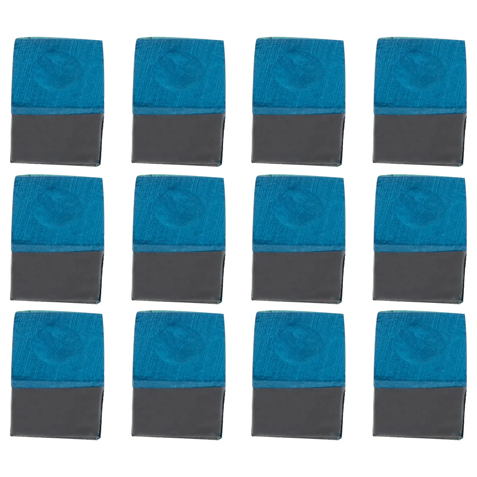 

12Pcs Pool Cue Chalk High Friction Coating Powder Reduce Miscues Billiards Game Cue Chalks Pool Table Supplies