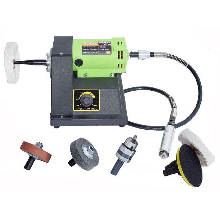 Полировальный станок для DIY деревообработки JadeJewelry Настольный токарный станок Шлифовальный станок с двигателем