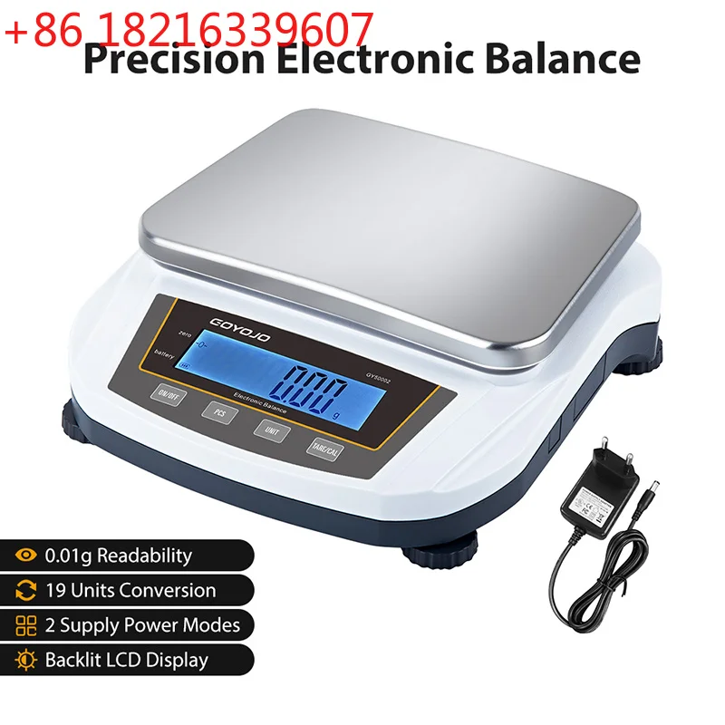 YAO 5kg Precision Jewelry Scale 0.01g Lab Digital Electronic Analytical Balance CE Certified 2kg Kitchen Weighing Scales