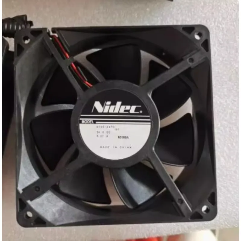 

Nidec D12E-24PG DC 24V 0.37A 120x120x38mm 2-Wire Server Cooling Fan
