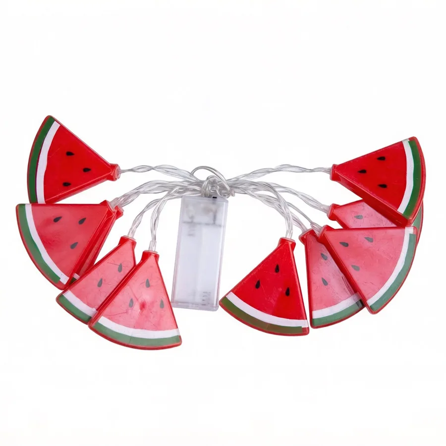 Watermelon LED String Lights Warm White Fairy Lights Battery Operated Decorative Lights for Bedroom Garden, Party Holiday Decor