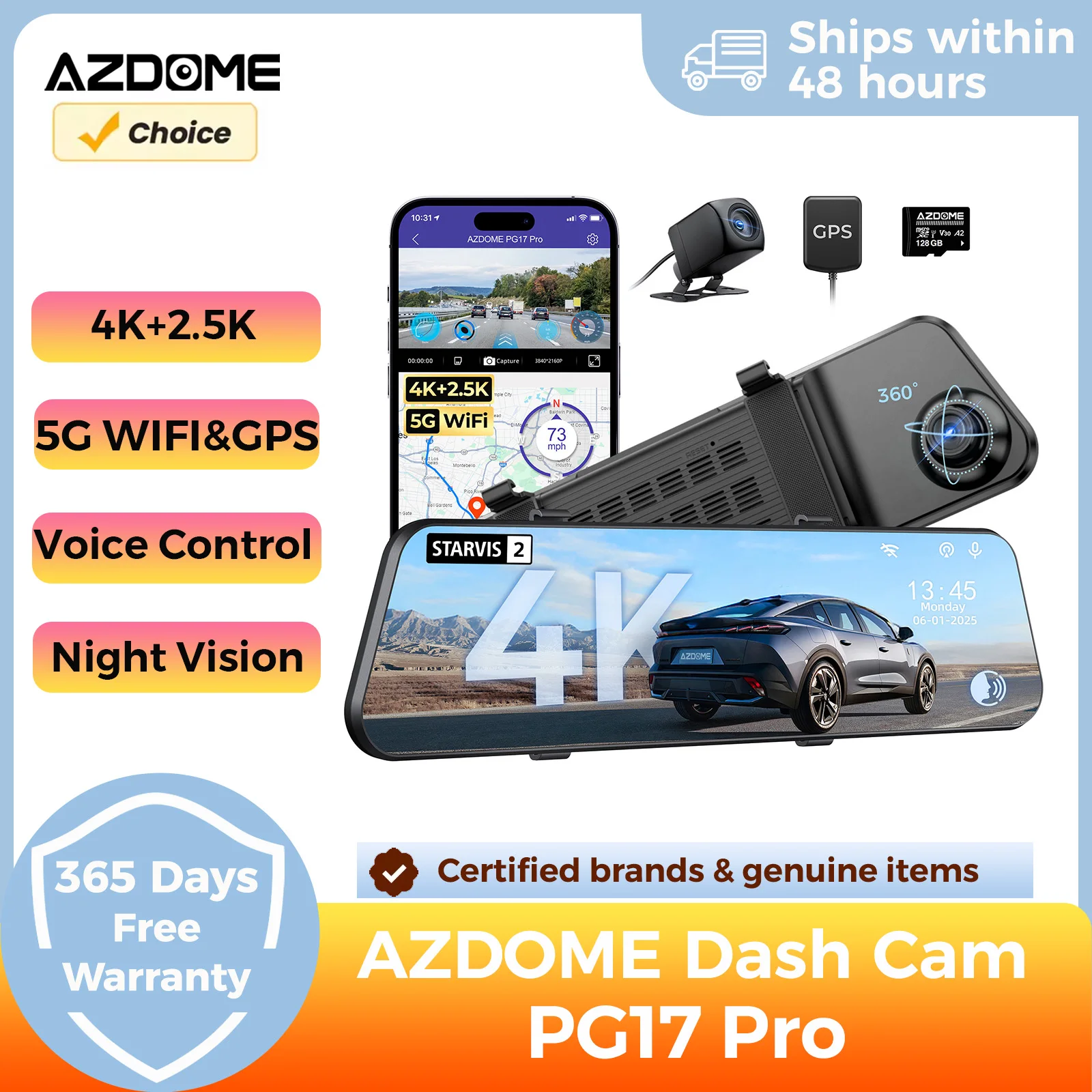 Azdome PG17 Pro Rea…