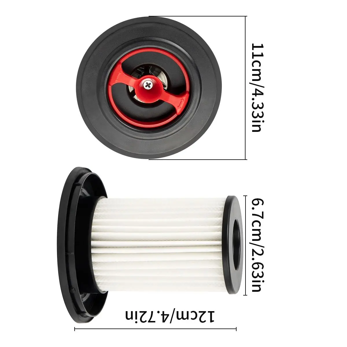 Filtro de repuesto de piezas de aspiradora 12036642/12023349 para Bosch Unlimited Gen2 8 series Hoovers