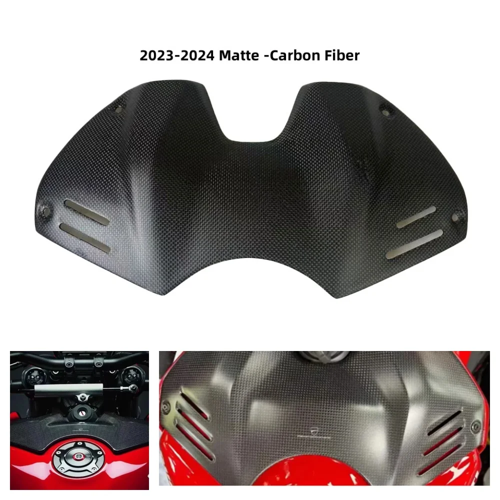 

For Ducati Panigale V4 V4S V4R SP 2018-2021 2022 2023 2024 100% Carbon Fiber Fuel conservation Tank Cover Front Fence Protecting