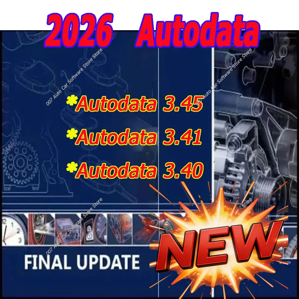 2026 Autodata 3.45/3.41/3.40 Car Repair Diagnosis Software Multi-Languages Wiring Diagrams Data Polish Auto Car Maintenance Tool