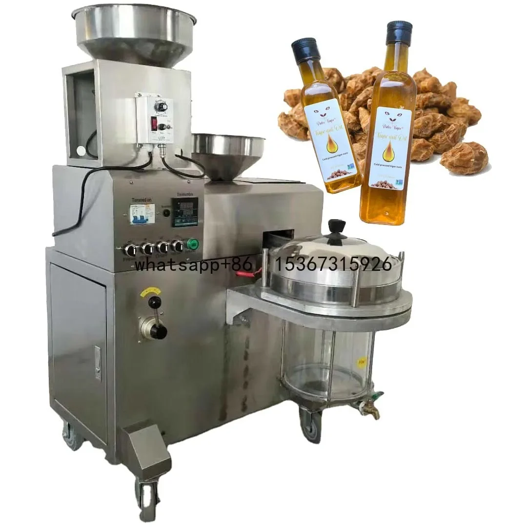 

1500W industrial peanut sunflower seame oil press with vacuum oil filter HJ-P59