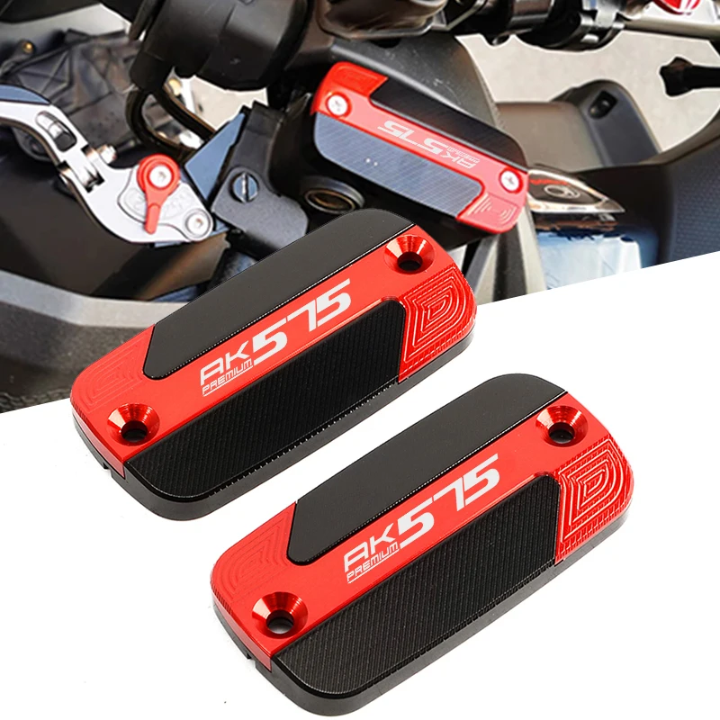 Motorcycle CNC Brake Fluid Tank Cap Brake pump Cover For KYMCO AK575 Premium AK 575 ak575 PREMIUM 2025-2026+ Accessories