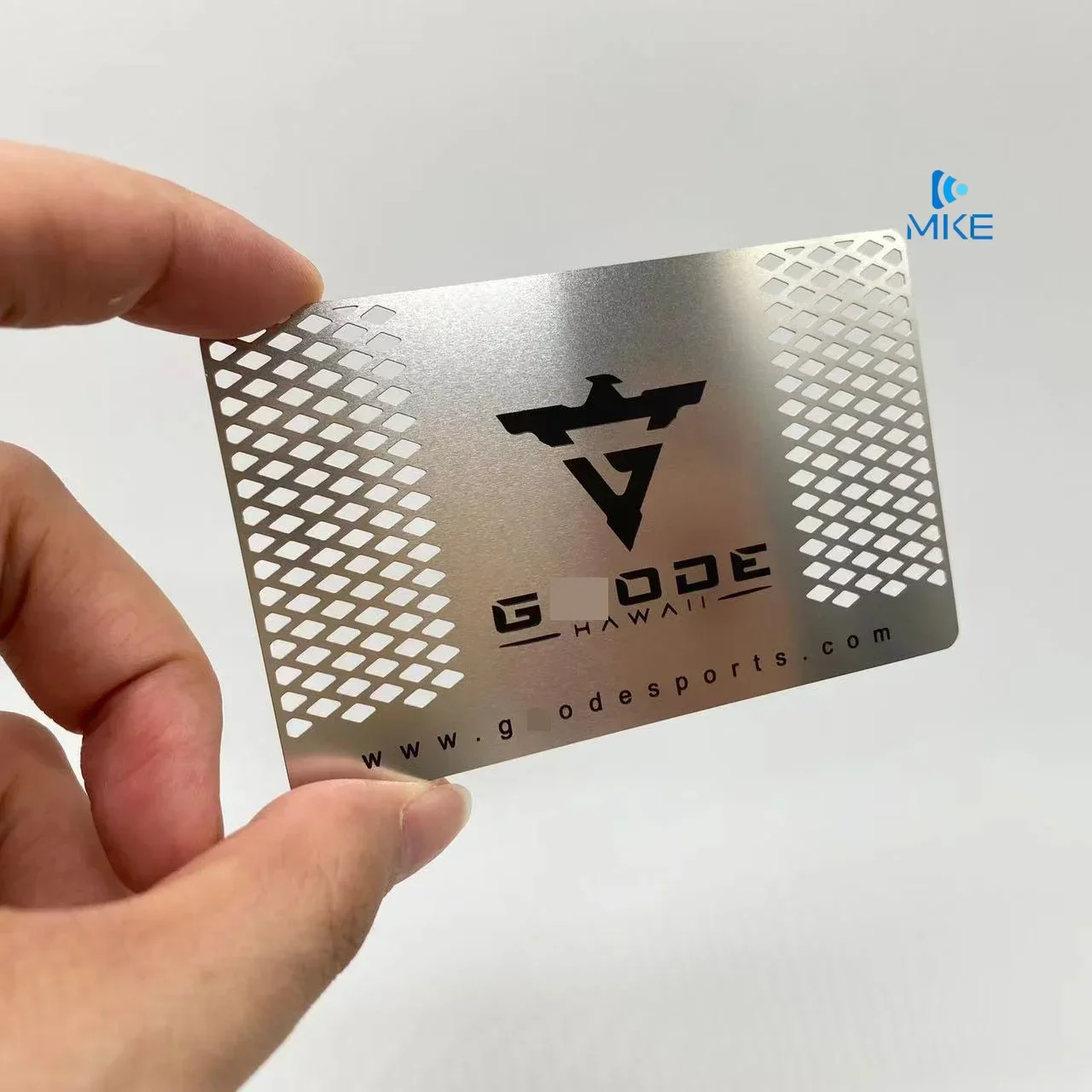 

Silver Engraved Aluminum Business Cards