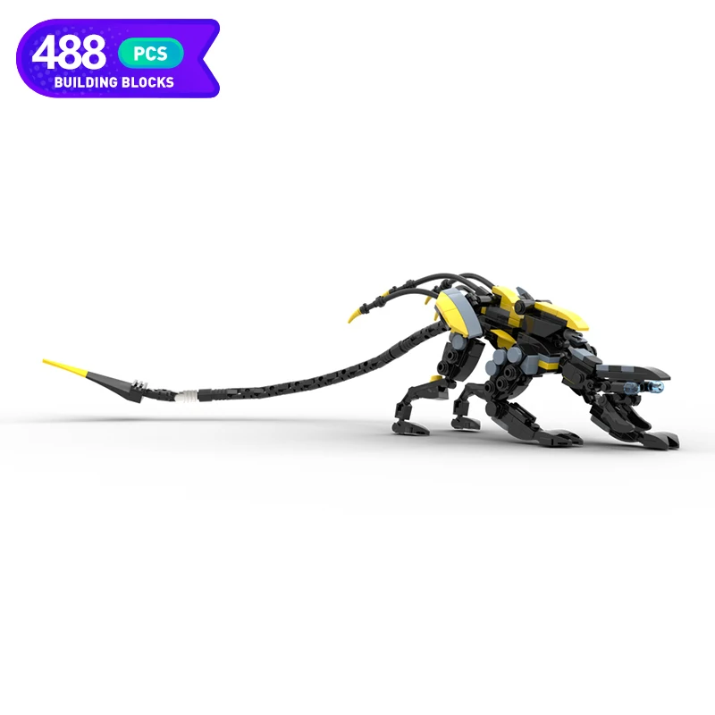 

Популярные игры MOC Horizon Zero Stalker машинка для сборки строительных блоков MOC-174141 Monster Mecha игрушка в подарок