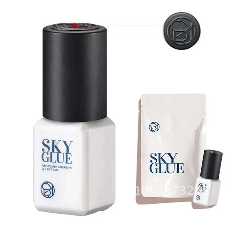 5 Bottles SKY S+ Glue For Eyelash Extension Korea 5ml Black Cap Health 1S Shop Blue Beauty Makeup Fast Tools Adhesive Red