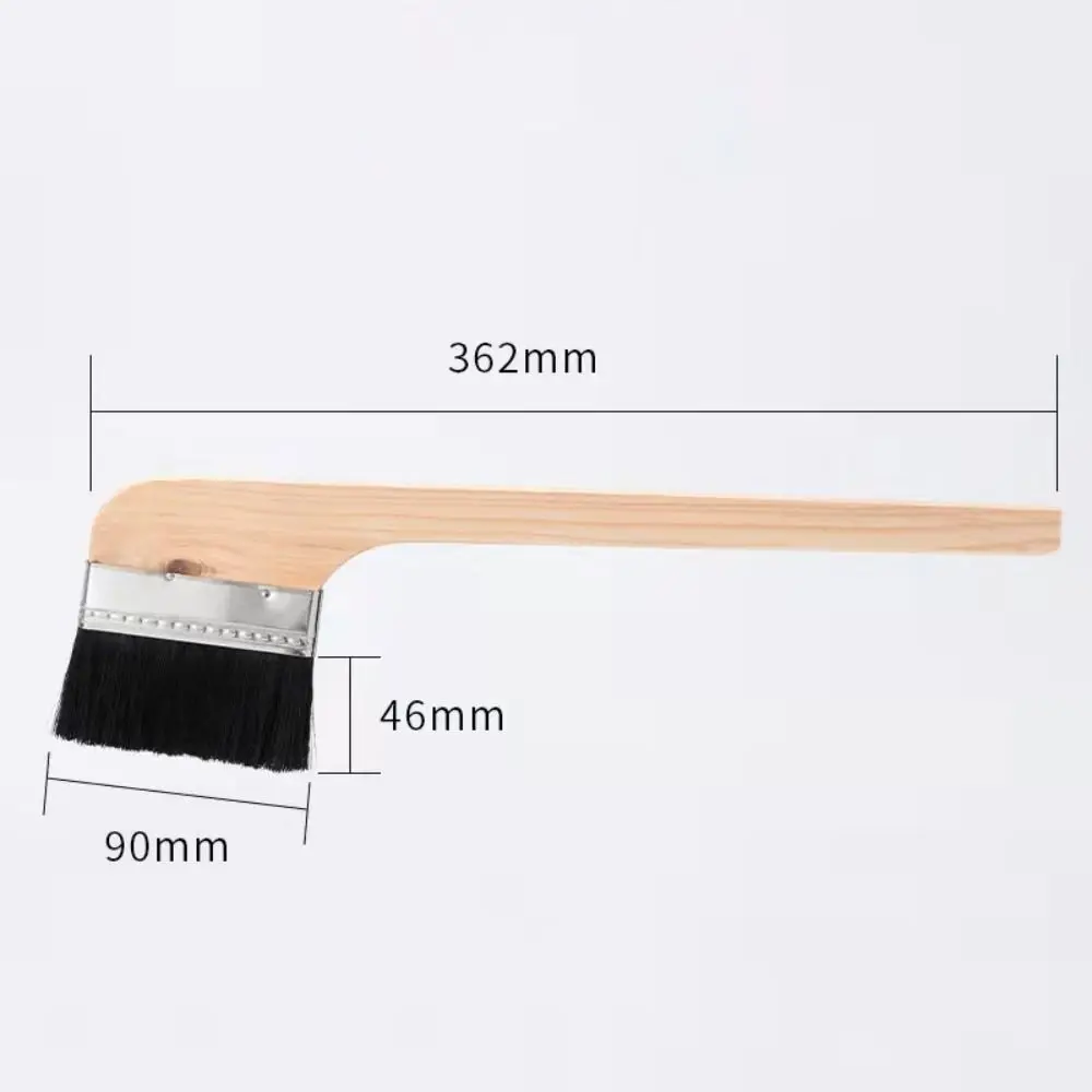 Long Handle Elbow Universal Bristle Brush Cleaning Tool Wall Painting Wood Handle Brush Cleaning Handle Wooden Brush