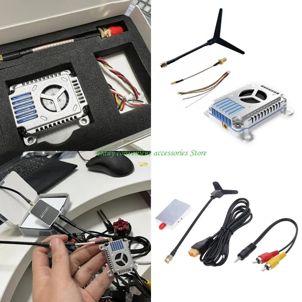 

97QB Long 3.3Ghz 3W FPV Transmitters and Receiver for Drones Video Streaming