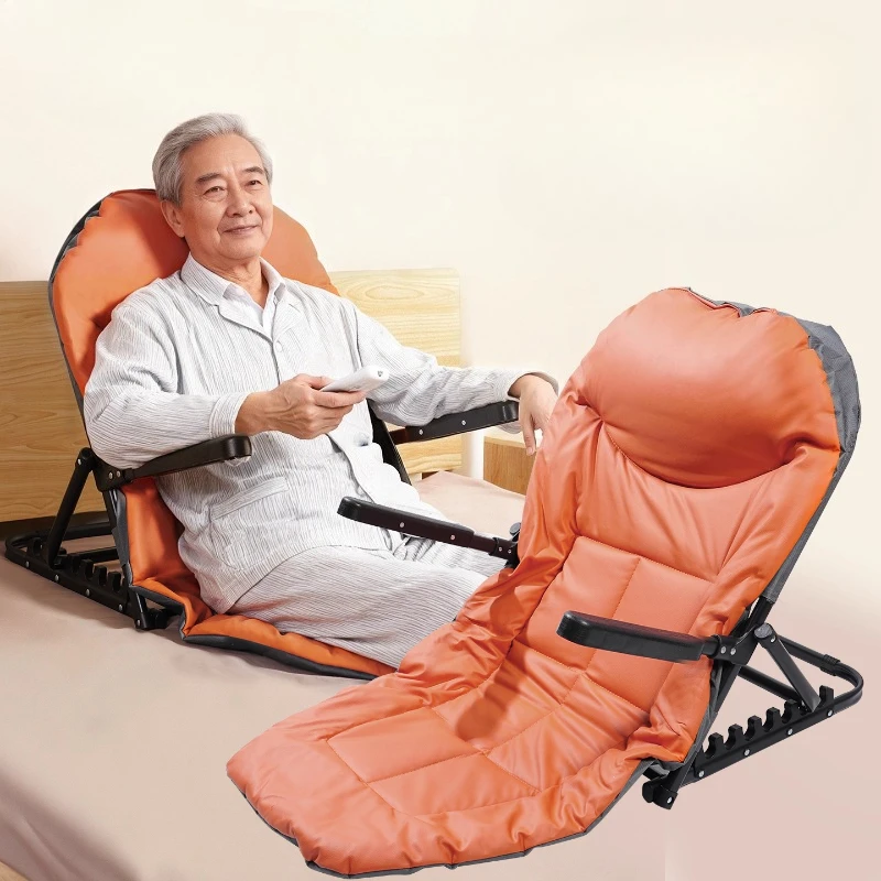 Adjustable Backrest Chair for Bed Portable Lazy Bed Comfortable Reading Seat /Sit-Up Support Frame for Elderly Bedridden Patient