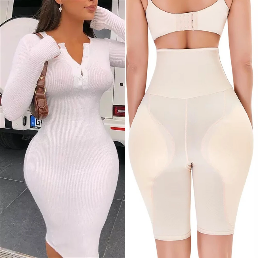 Women Hip Pads Fake Ass Butt Lifter Booties Enhancer Booty Lifter Thigh Trimmer High Waist Trainer Shapewear Body Tummy Shaper