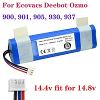 100% New 14.4V  Robot Vacuum Cleaner Battery Pack for Ecovacs Deebot Ozmo 900, 901, 905, 930, 937