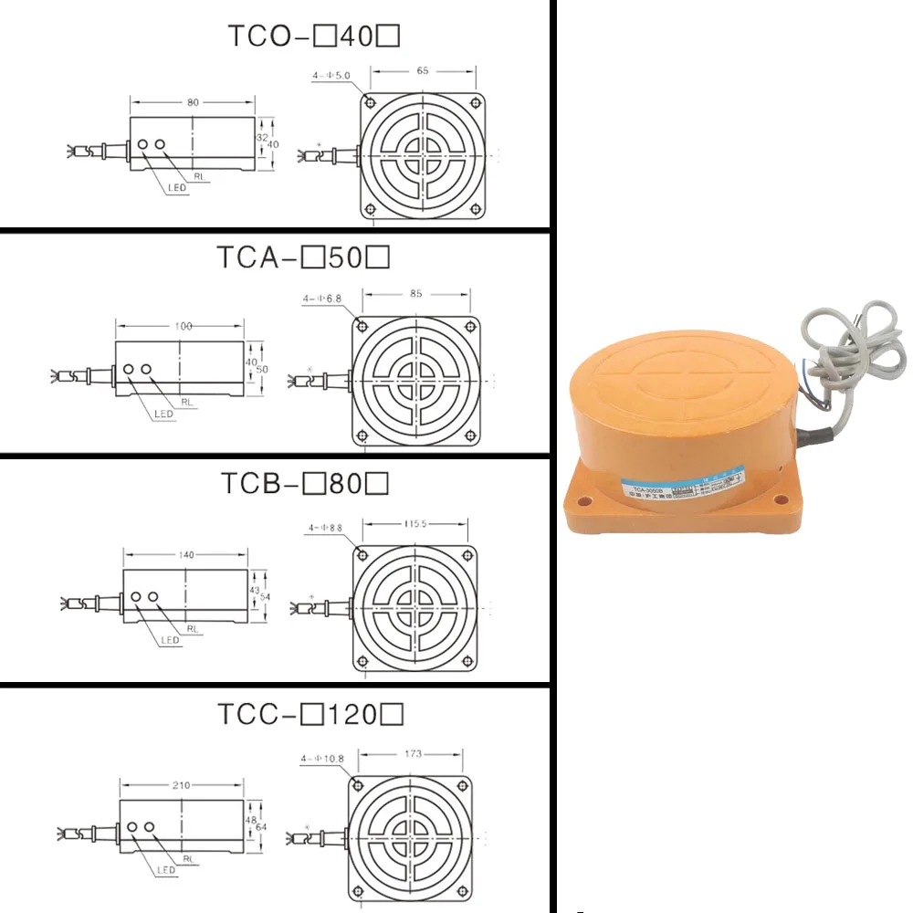 Approach Proximity Switch Inductive Sensor Detection Switch NPN PNP NO NC 2/3wire TCB/TCA/TCO-3040/2040A/B/C/D/AL/BL