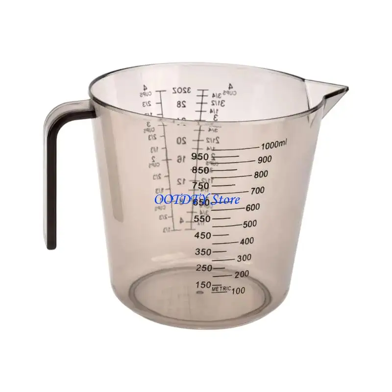 367A Plastic Measuring Cup For Recipes Smooth Front Cleaning 5 Capacity Option