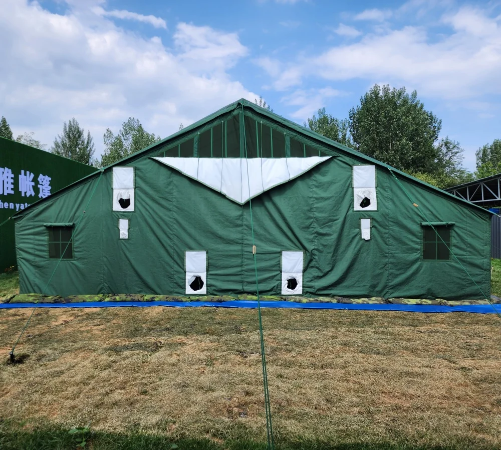 Heavy Duty Big Command Post Green / Camouflage Canvas Tactical Tent