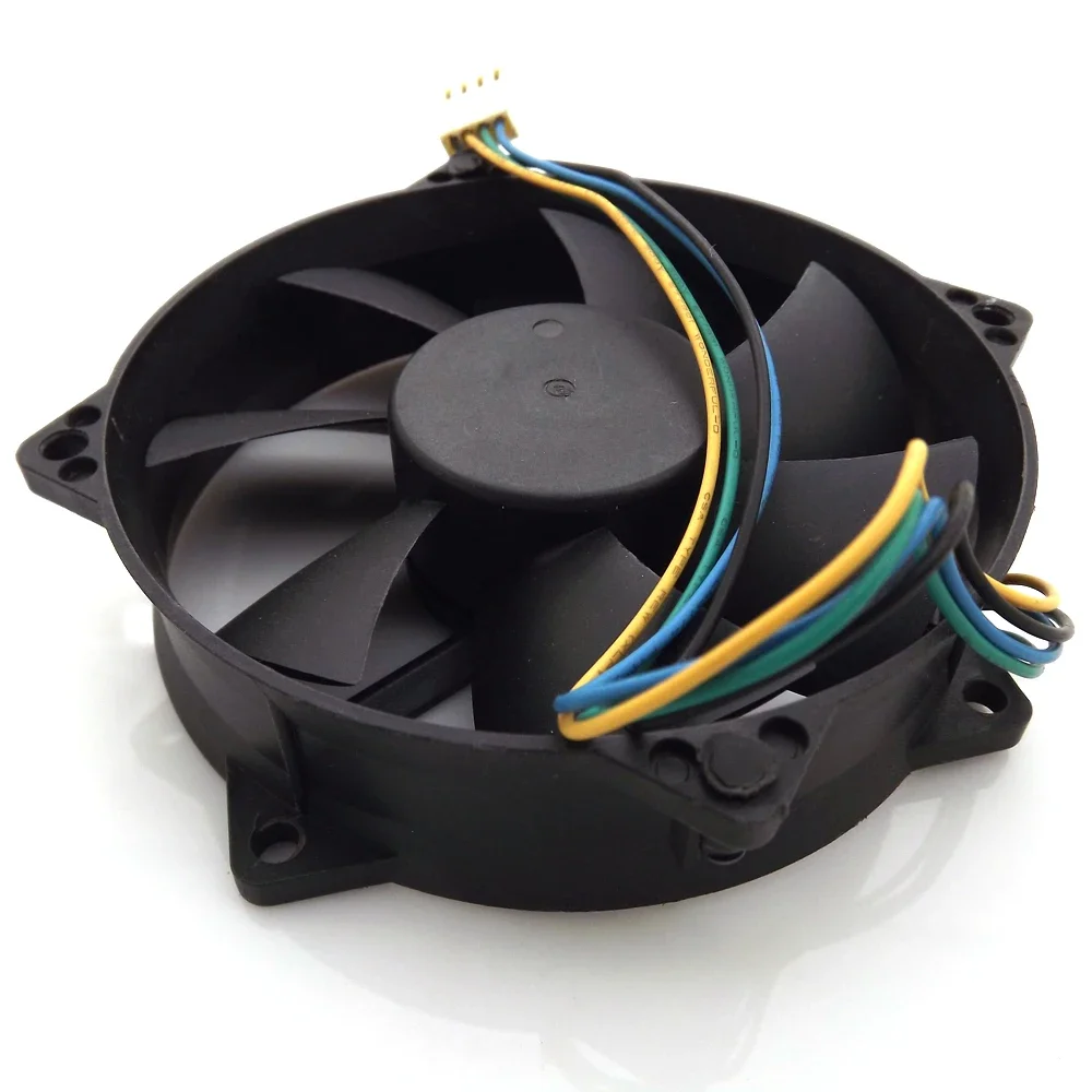Free Shipping F129025SU 90x90x25mm PWM CPU Round Fan 12V 0.38A 4Pin Computer CPU Cooling Cooling Fan